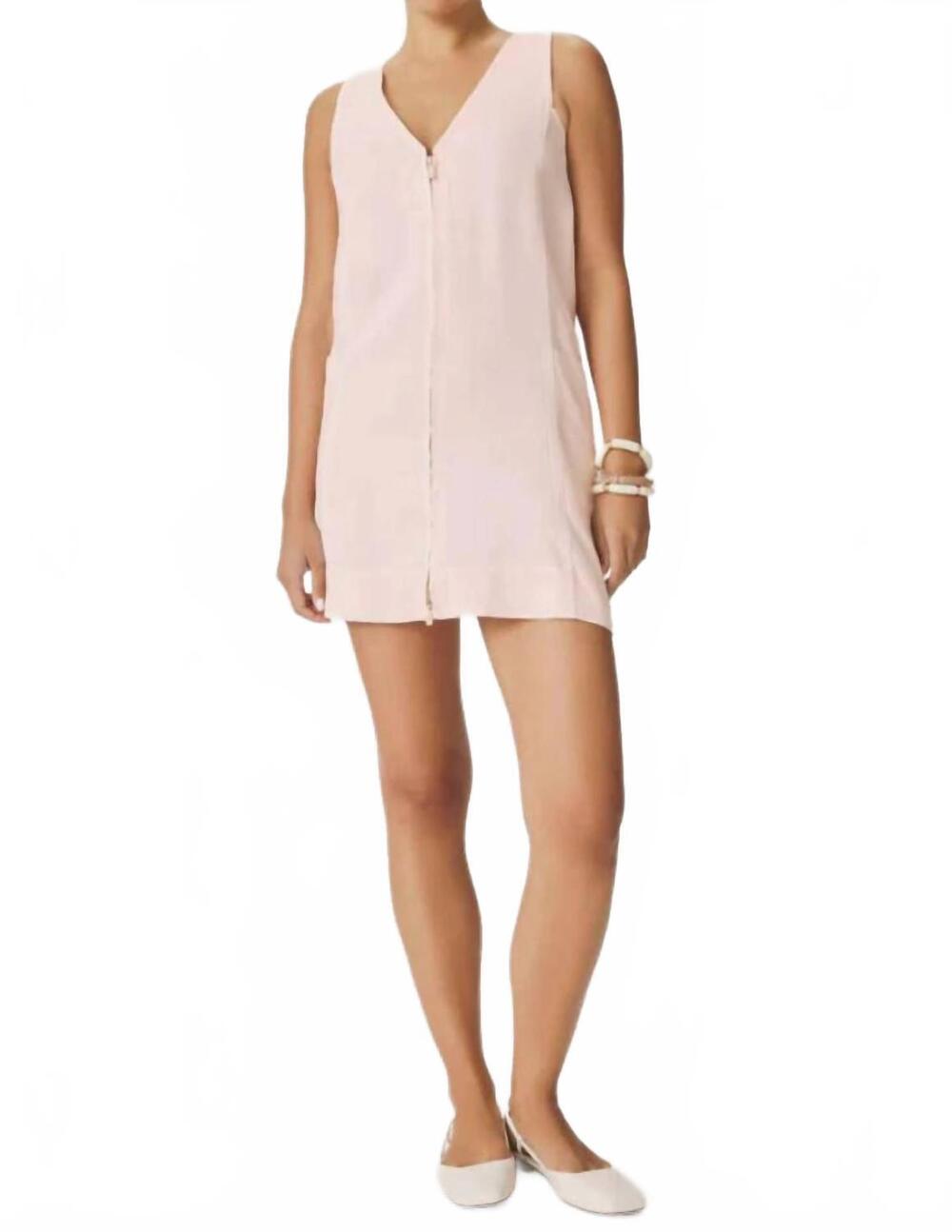 NEW SPLENDID lounge denim mini dress in pink rose